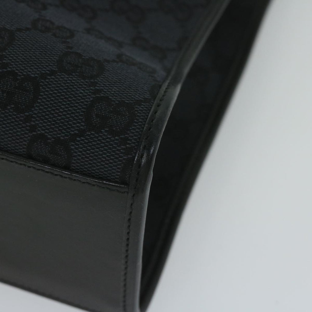 GUCCI GG Canvas Jackie Tote Bag Black 002 1064 am5349