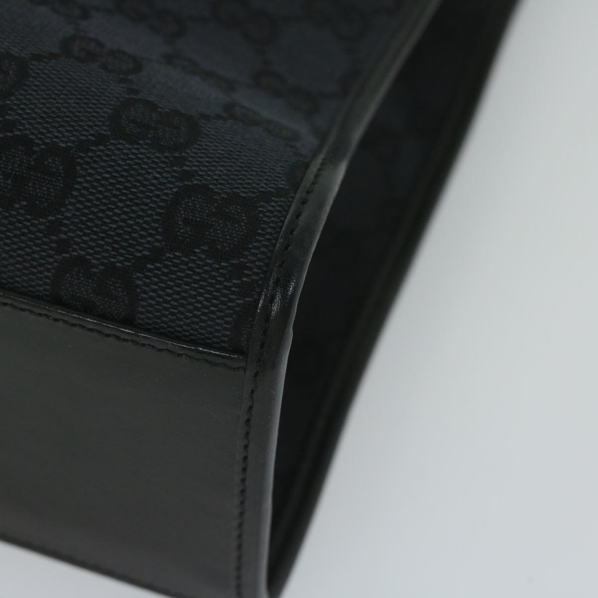 GUCCI GG Canvas Jackie Tote Bag Black 002 1064 am5349