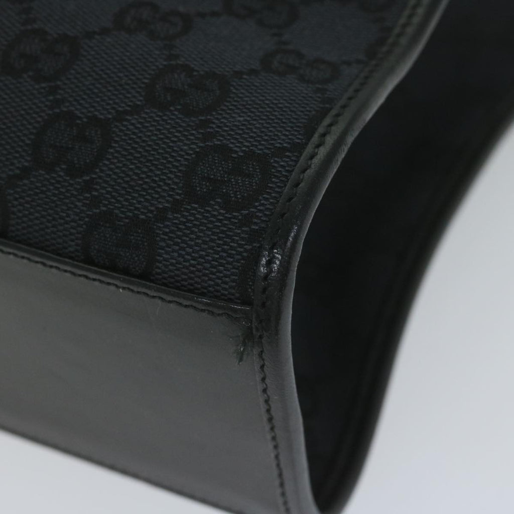 GUCCI GG Canvas Jackie Tote Bag Black 002 1064 am5349