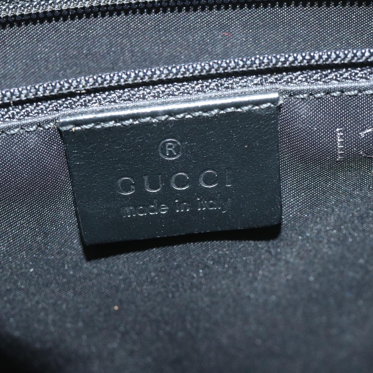 GUCCI GG Canvas Jackie Tote Bag Black 002 1064 am5349