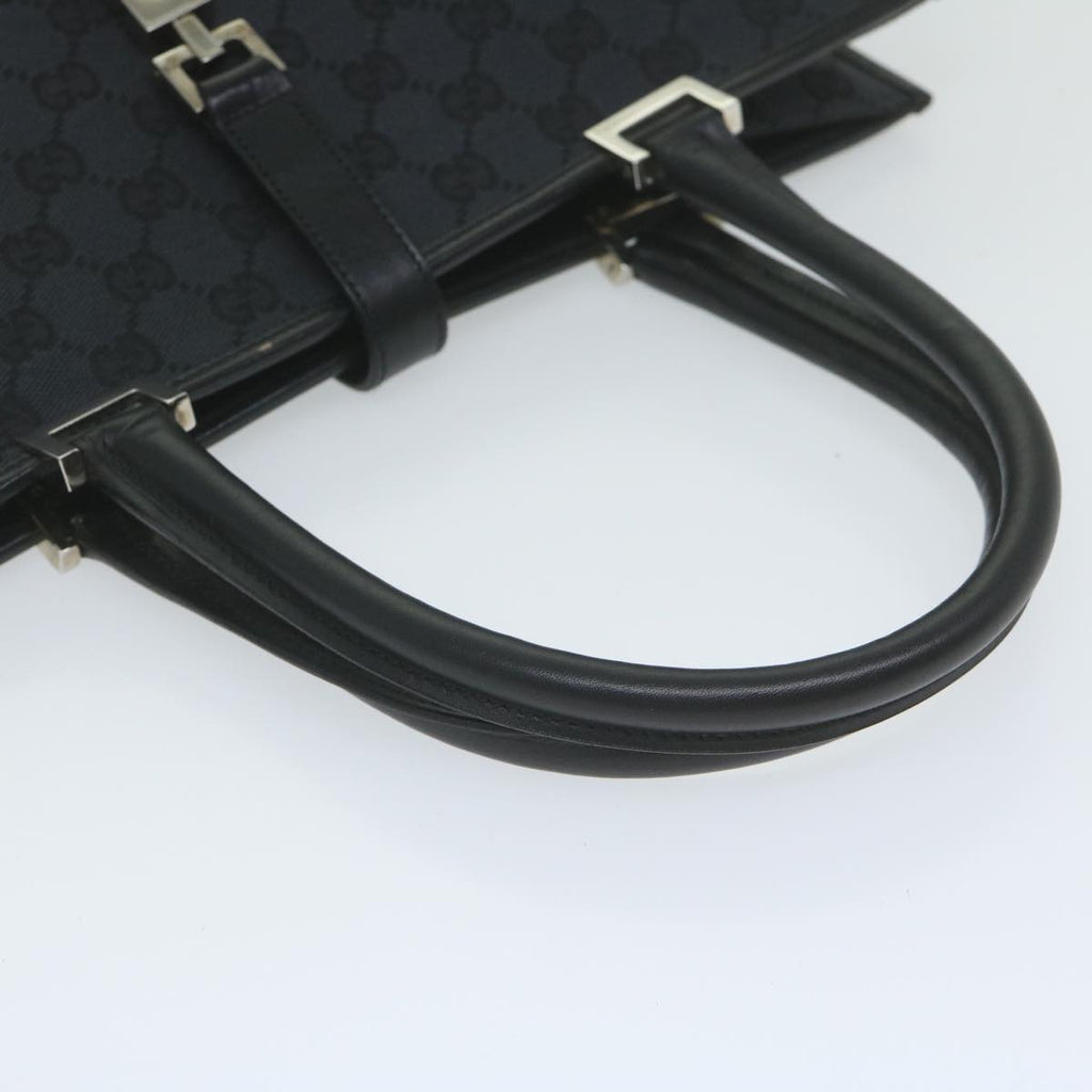 GUCCI GG Canvas Jackie Tote Bag Black 002 1064 am5349