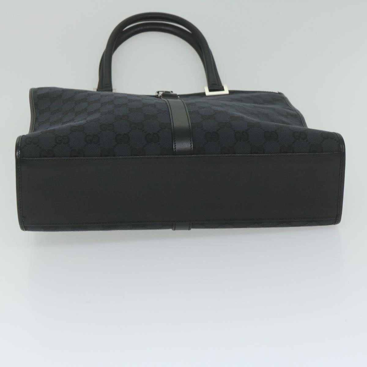 GUCCI GG Canvas Jackie Tote Bag Black 002 1064 am5349