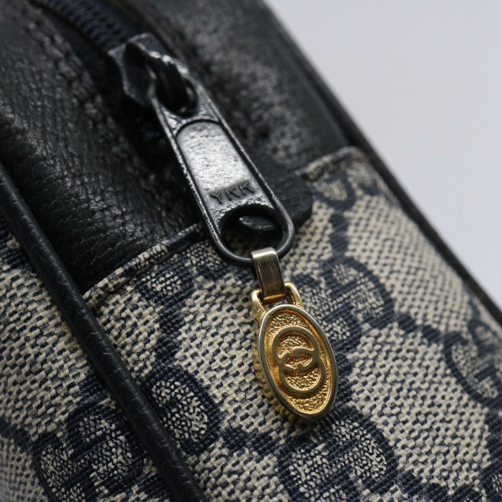 GUCCI GG Supreme Sherry Line Clutch Bag PVC Leather Red Navy 010 378 am5423