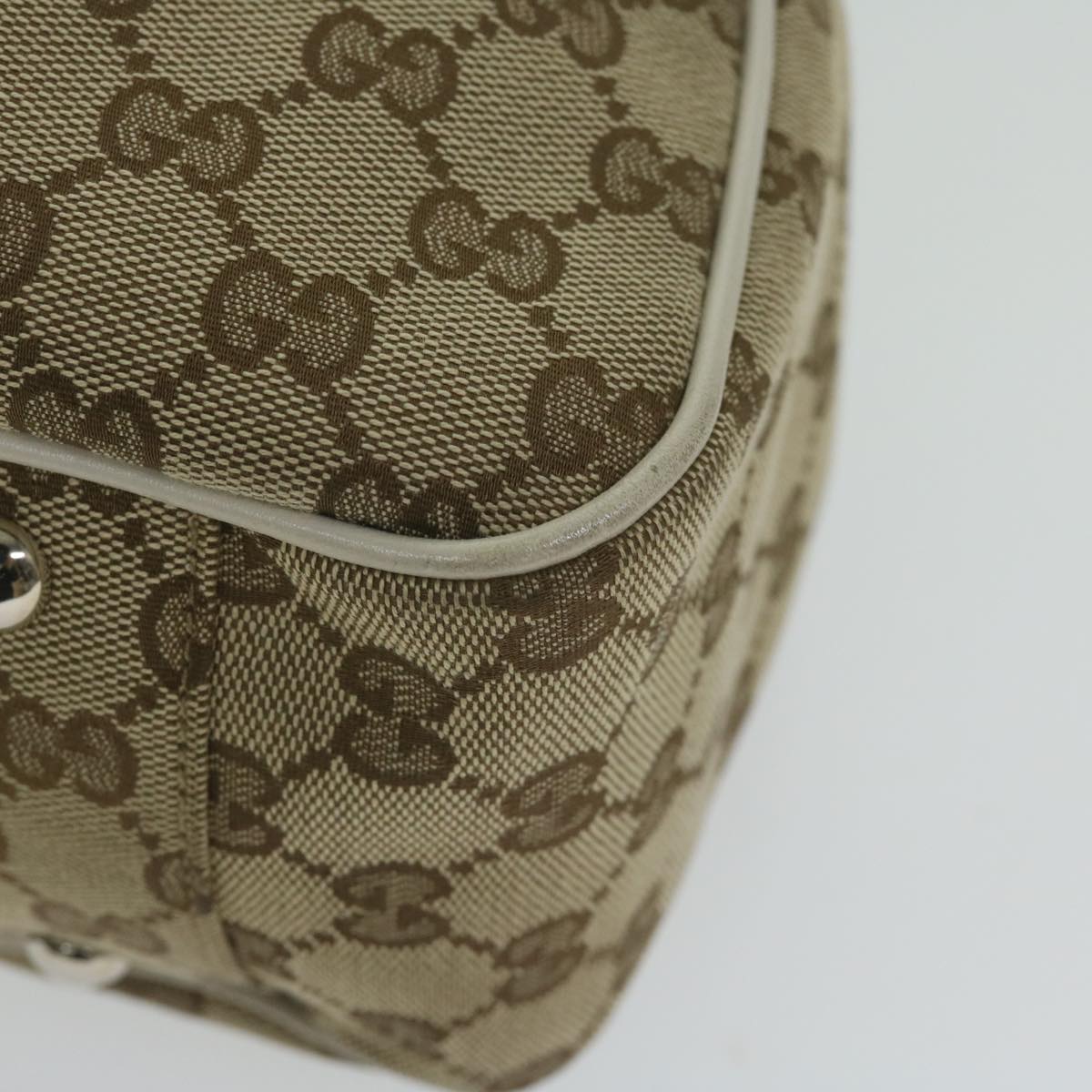 GUCCI GG Canvas GG Twins Tote Bag Beige 232957 am5445