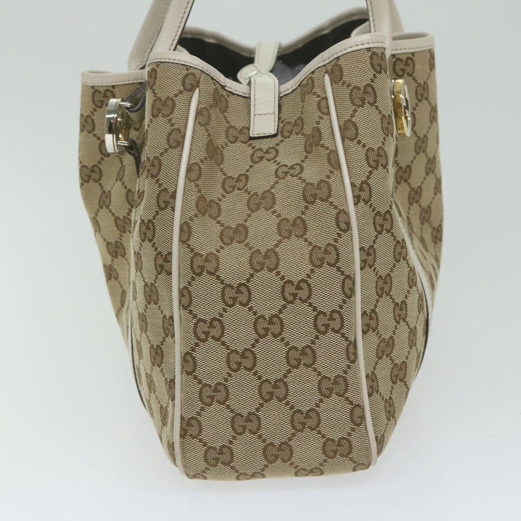 GUCCI GG Canvas GG Twins Tote Bag Beige 232957 am5445
