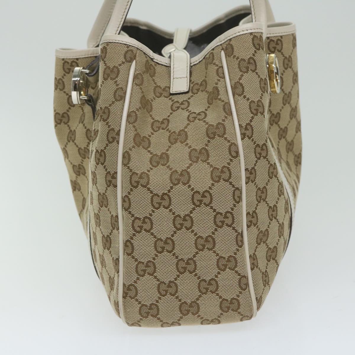 GUCCI GG Canvas GG Twins Tote Bag Beige 232957 am5445