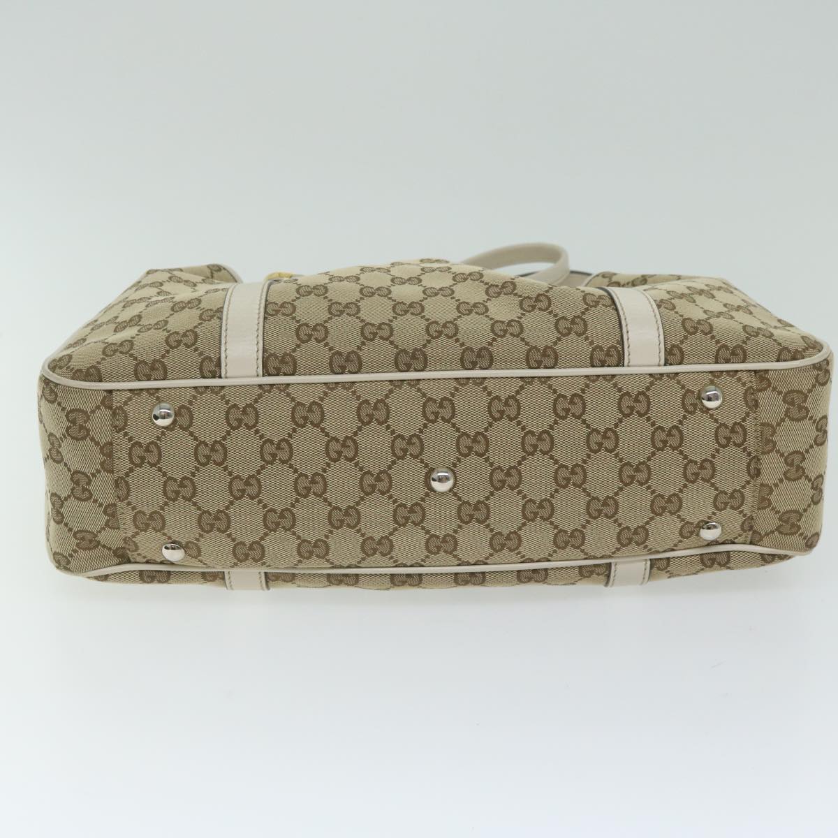 GUCCI GG Canvas GG Twins Tote Bag Beige 232957 am5445