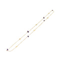 CHANEL COCO Mark Stone Necklace Gold CC am5561