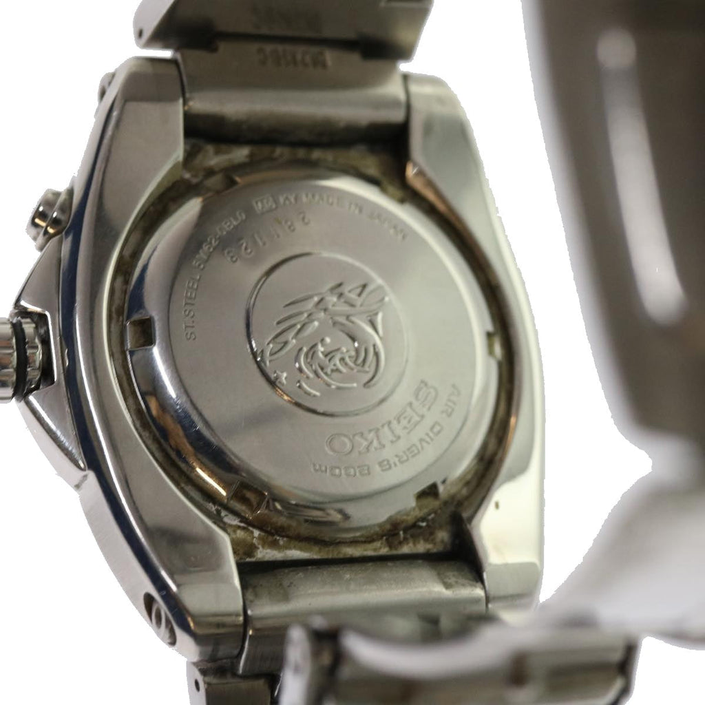 SEIKO Divers Kinetic Watches Metal Silver Auth am5567