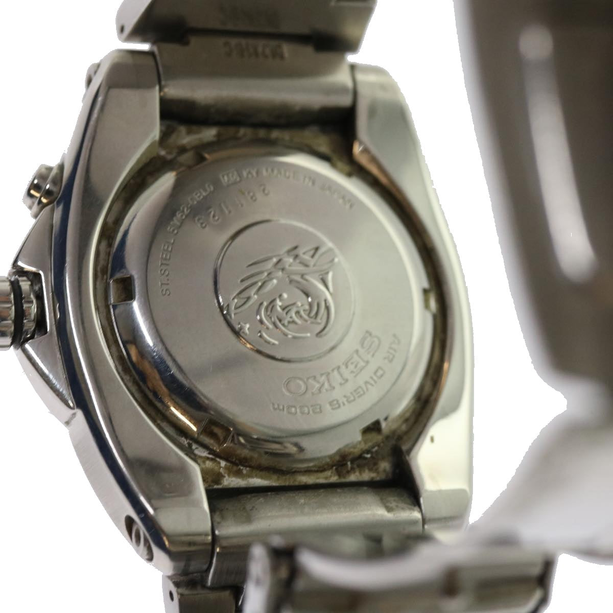 SEIKO Divers Kinetic Watches Metal Silver Auth am5567