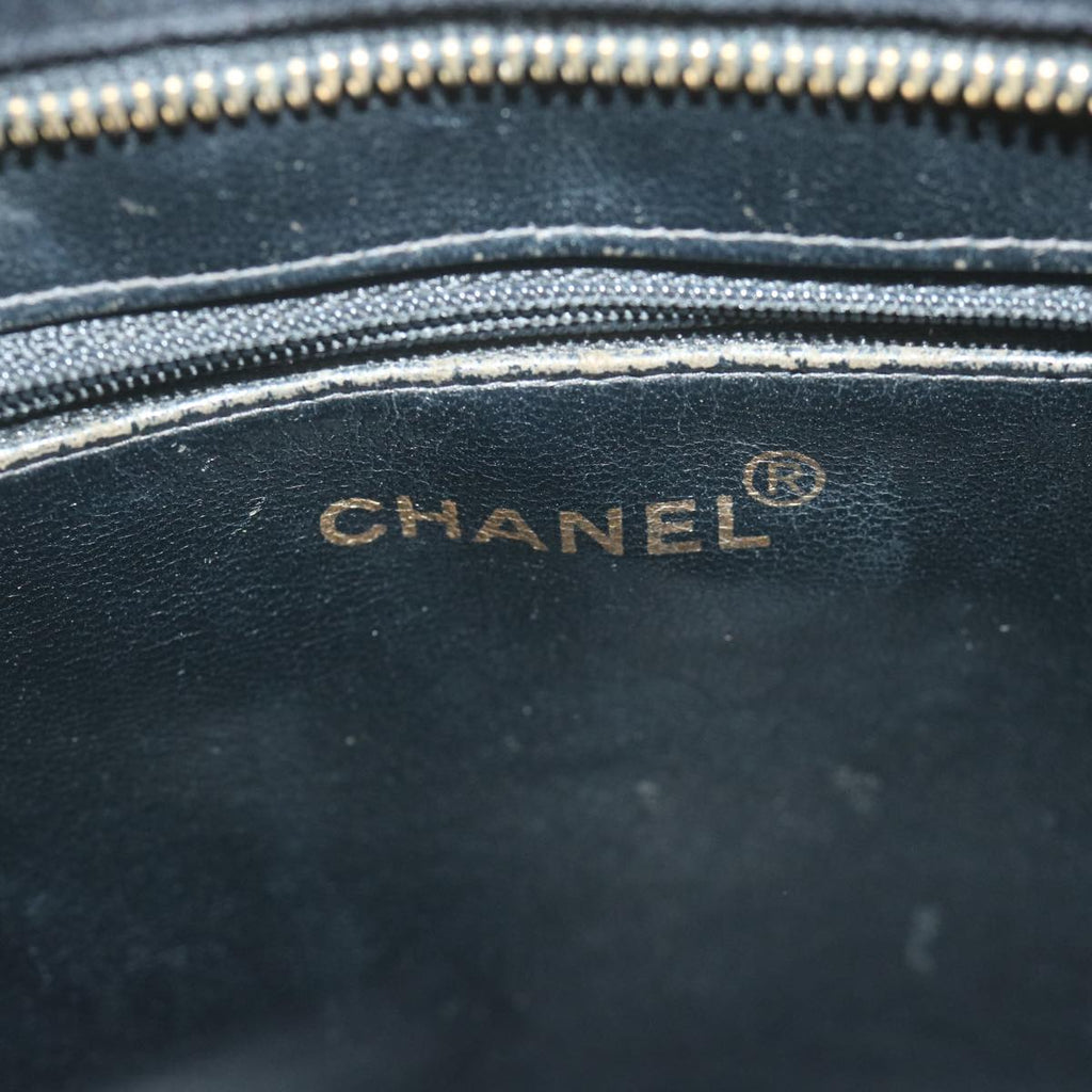 CHANEL Materasse Tote Bag Velor Standard Black CC am5812