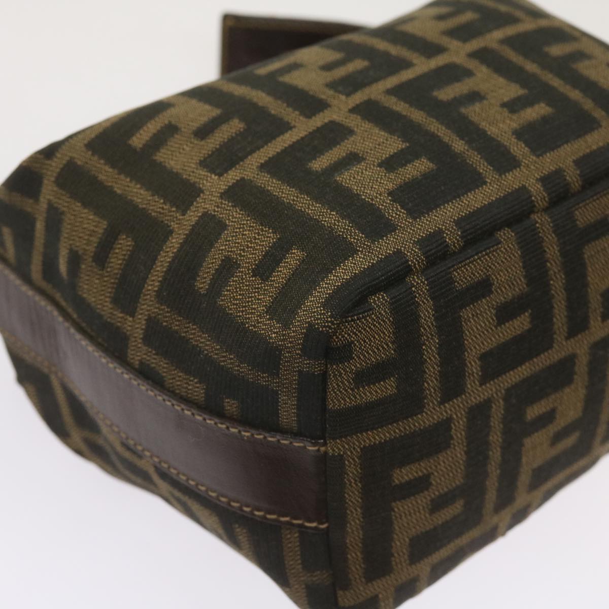 FENDI Zucca Canvas Mini Hand Bag Black Brown am5871A