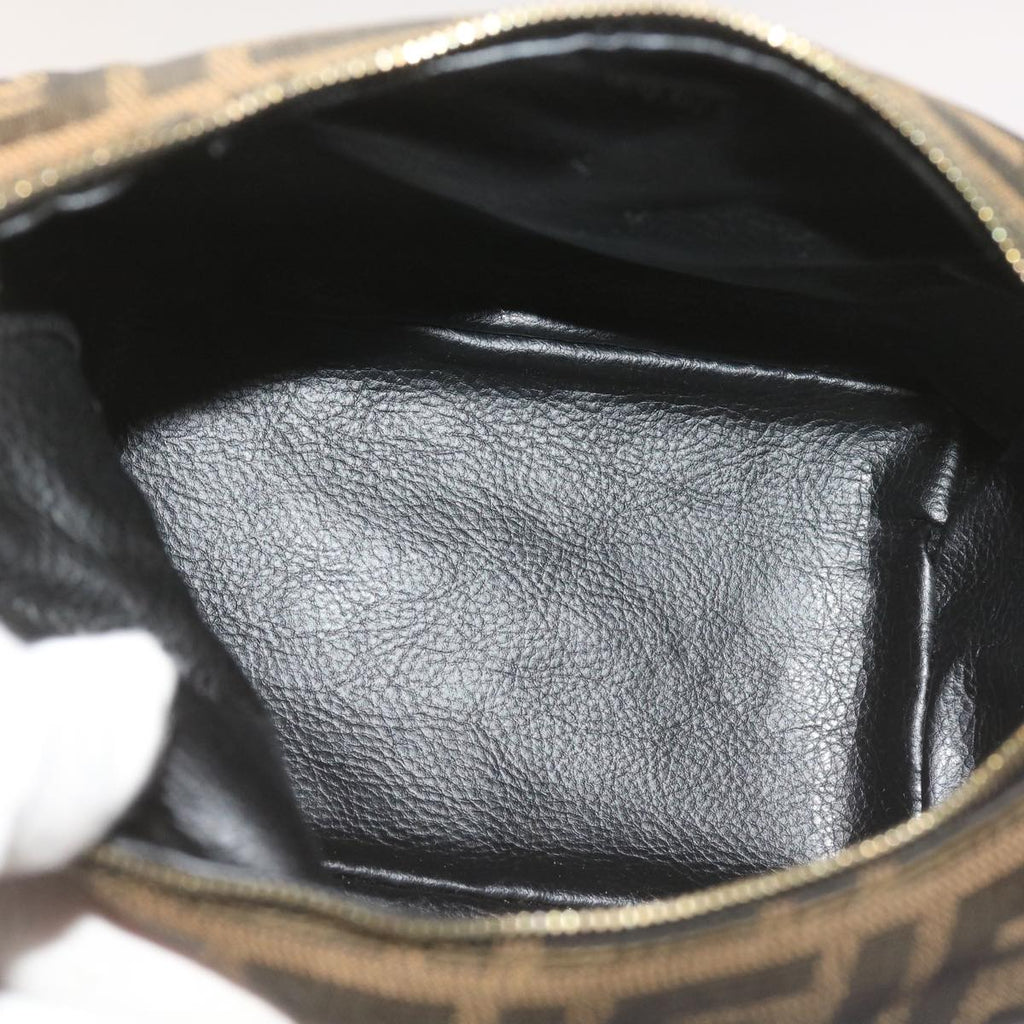 FENDI Zucca Canvas Mini Hand Bag Black Brown am5871A