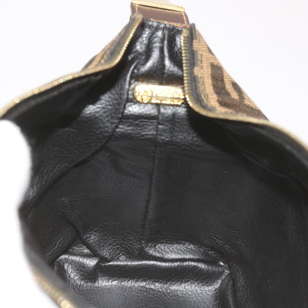 FENDI Zucca Canvas Mini Hand Bag Black Brown am5871A
