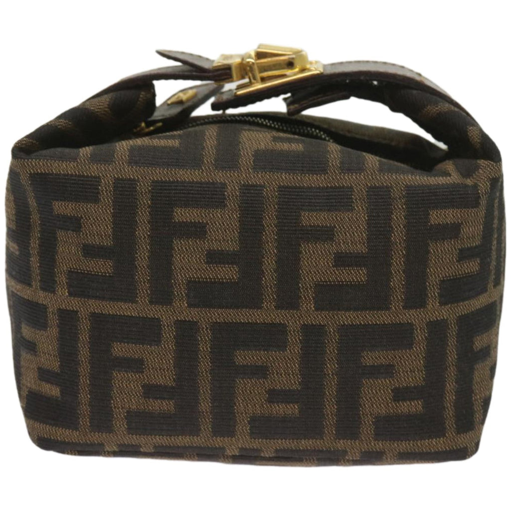 FENDI Zucca Canvas Mini Hand Bag Black Brown am5871A