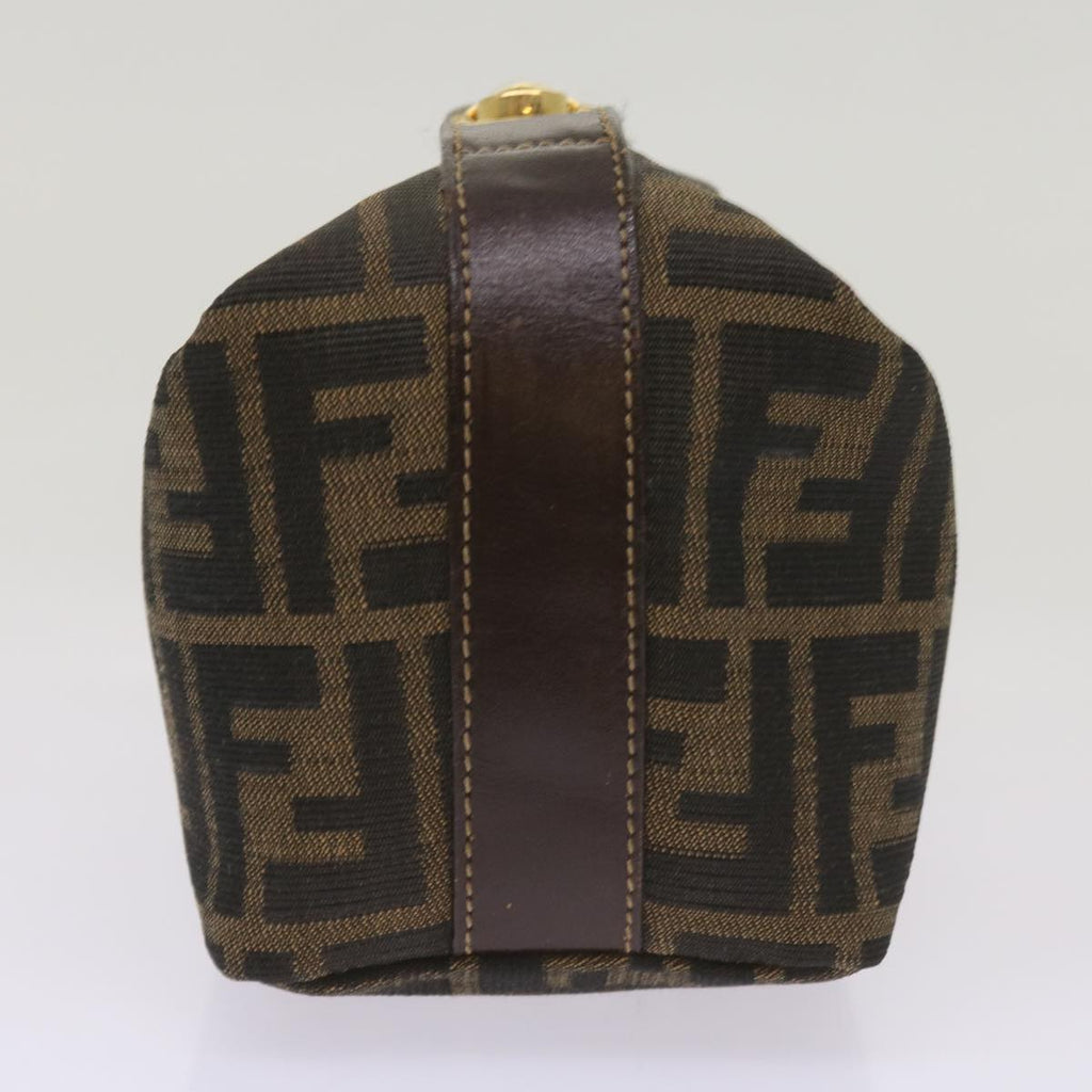FENDI Zucca Canvas Mini Hand Bag Black Brown am5871A
