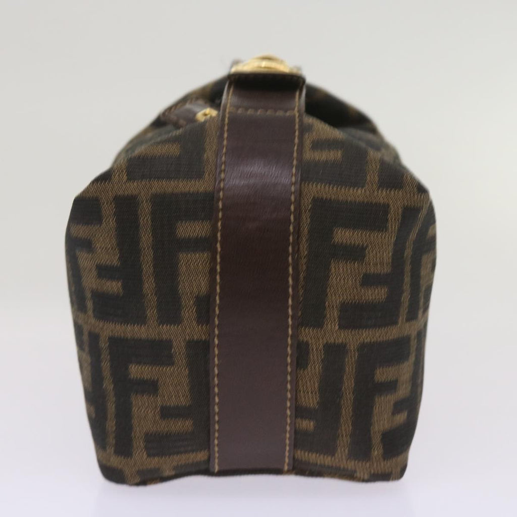 FENDI Zucca Canvas Mini Hand Bag Black Brown am5871A