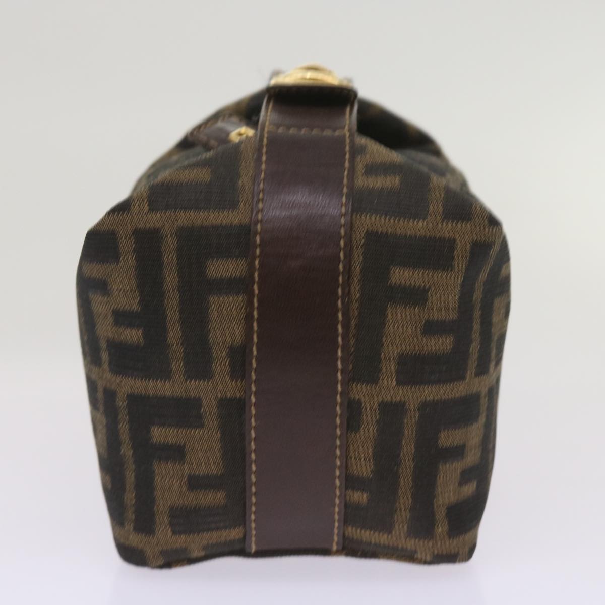 FENDI Zucca Canvas Mini Hand Bag Black Brown am5871A