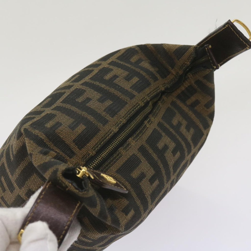 FENDI Zucca Canvas Mini Hand Bag Black Brown am5871A