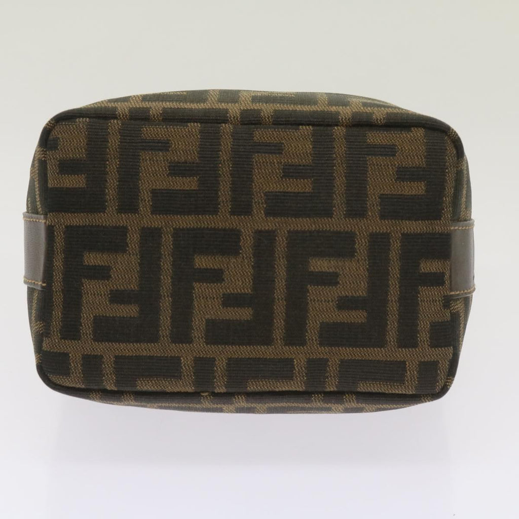 FENDI Zucca Canvas Mini Hand Bag Black Brown am5871A