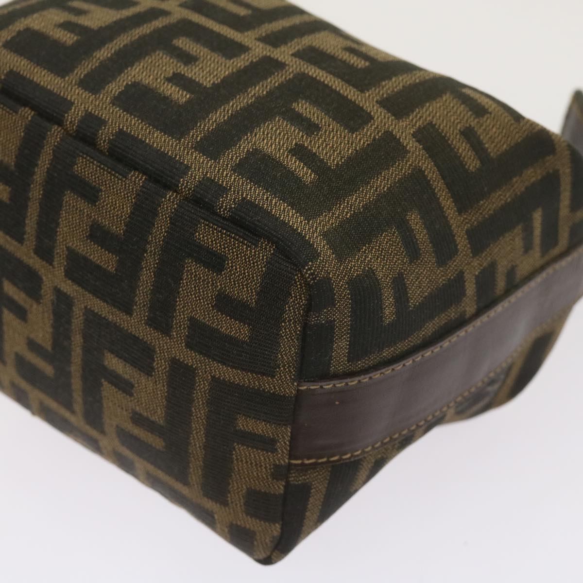 FENDI Zucca Canvas Mini Hand Bag Black Brown am5871A