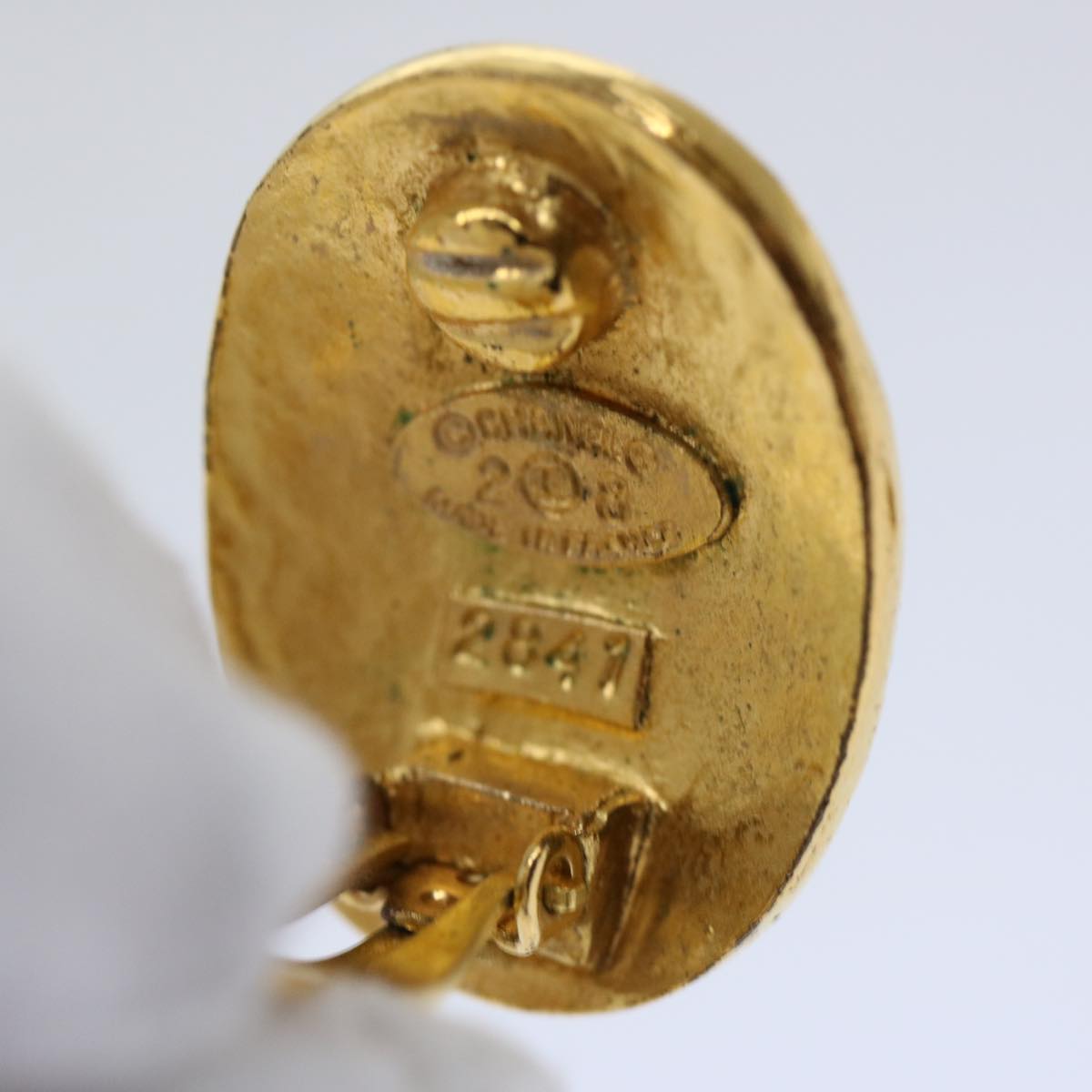 CHANEL Earring Gold CC am5967
