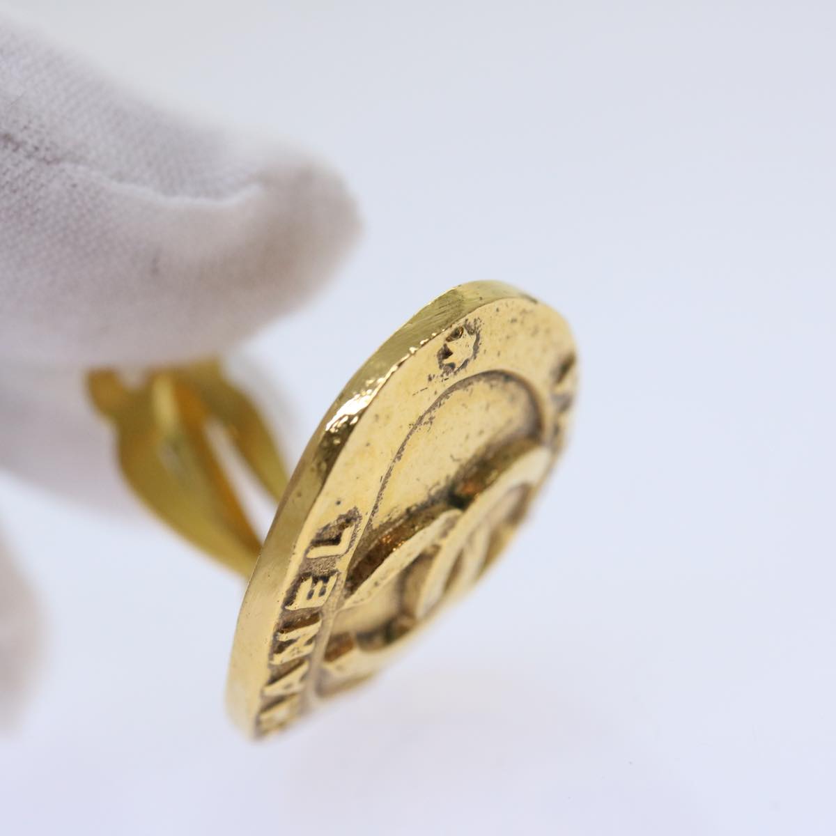 CHANEL Earring Gold CC am5967