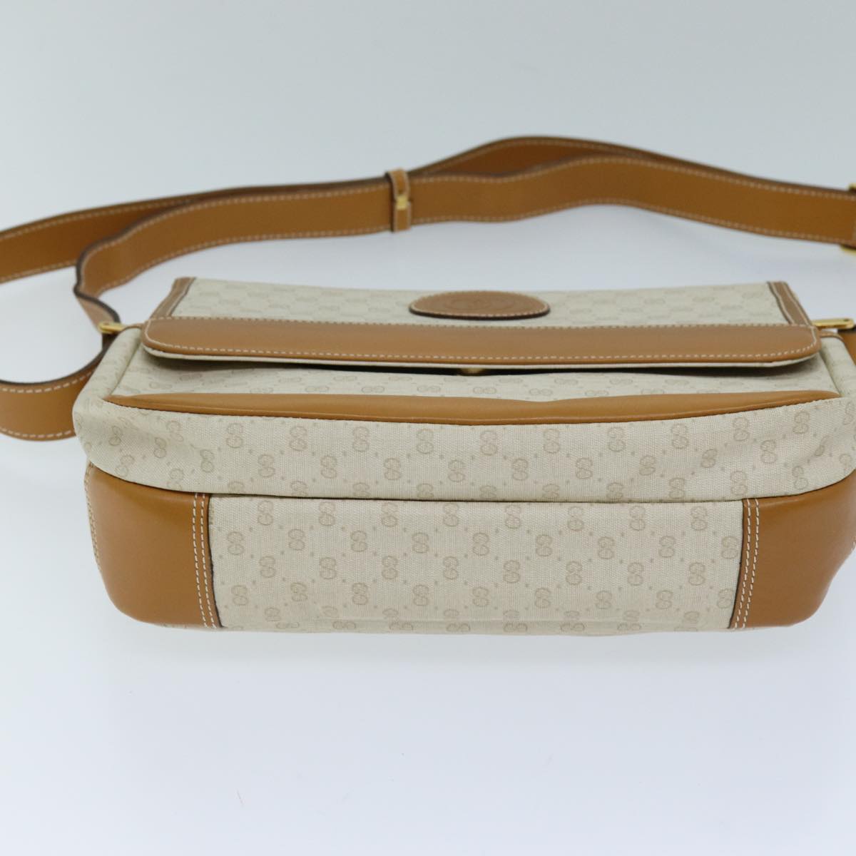 GUCCI Micro GG Supreme Shoulder Bag PVC Beige 001 106 0185 am6133
