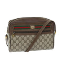 GUCCI GG Supreme Web Sherry Line Shoulder Bag PVC Beige 119 02 088 am6135