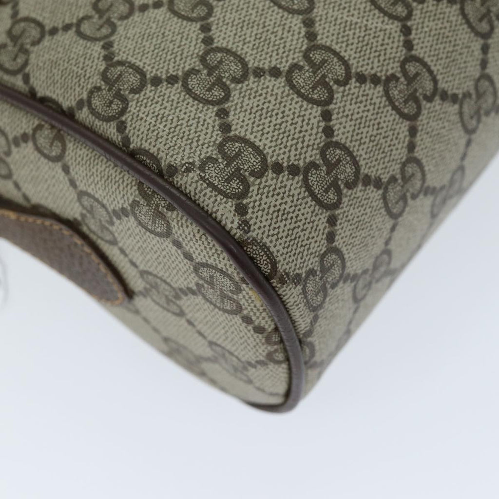 GUCCI GG Supreme Web Sherry Line Shoulder Bag PVC Beige 119 02 088 am6135