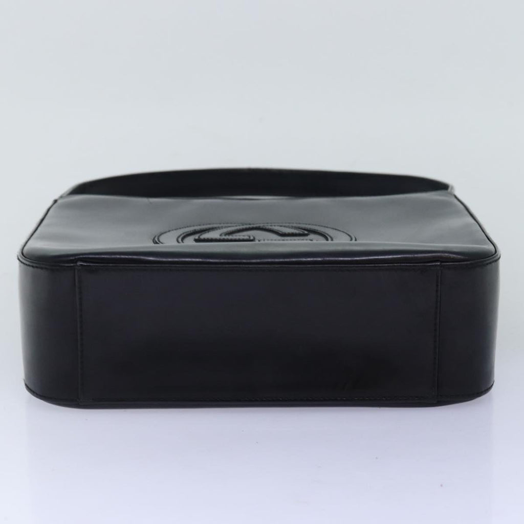 GUCCI Shoulder Bag Enamel Black 000 1186 0506 am6143