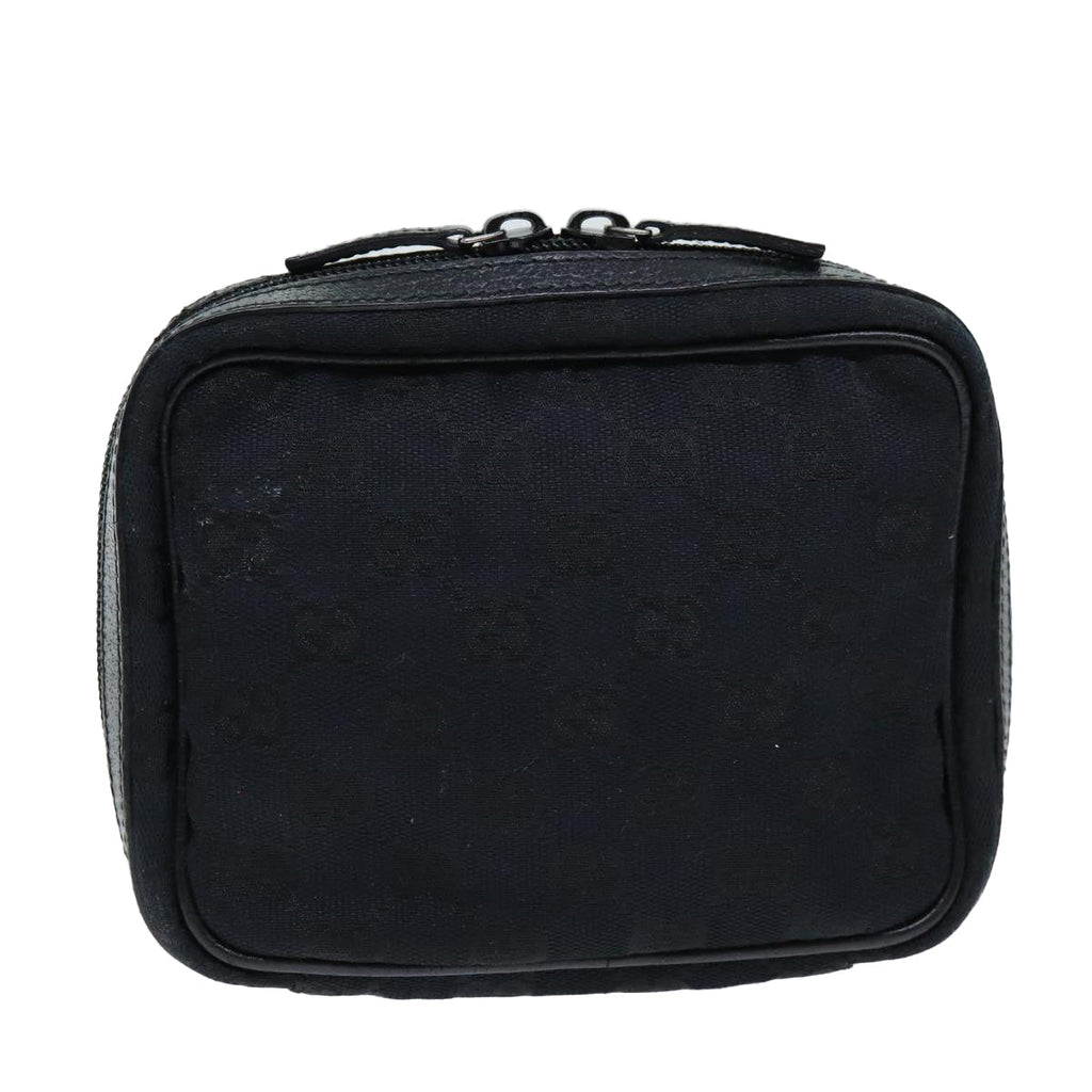 GUCCI GG Canvas Pouch Black 153129 am6148