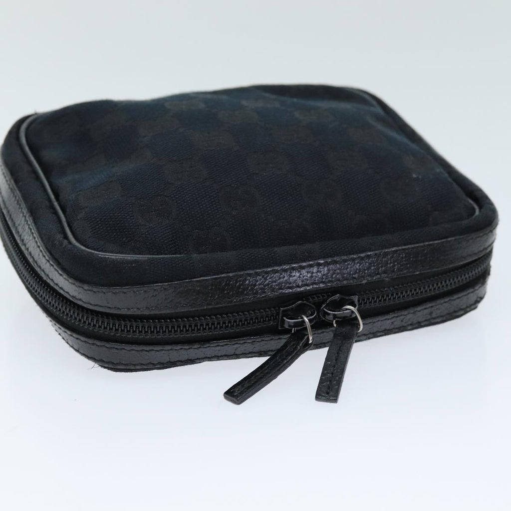 GUCCI GG Canvas Pouch Black 153129 am6148