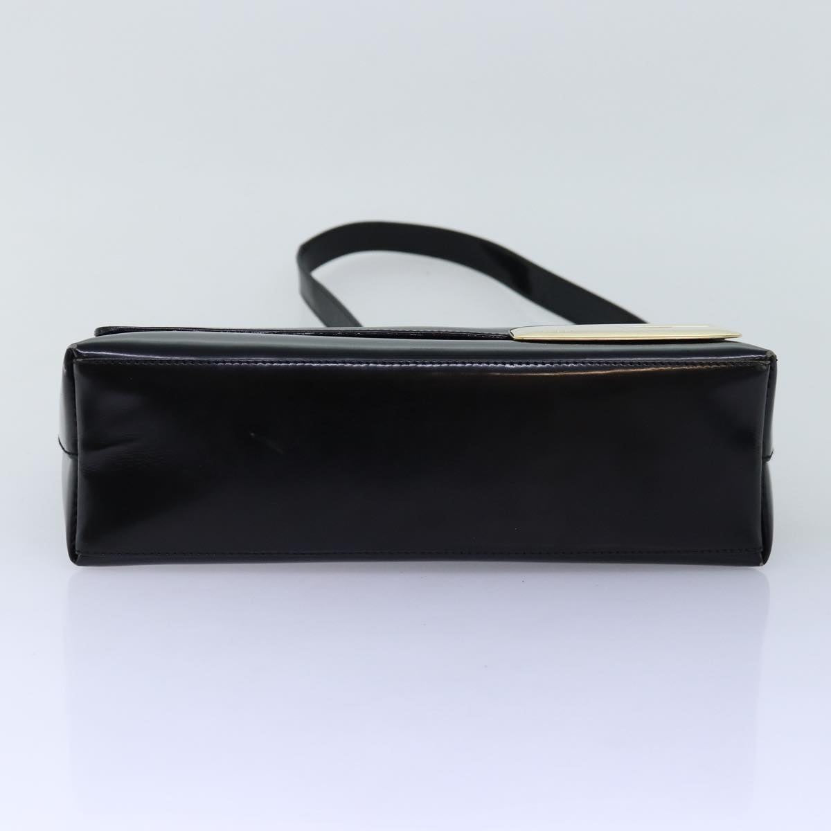 GUCCI Shoulder Bag Enamel Black 001 3444 1812 am6154