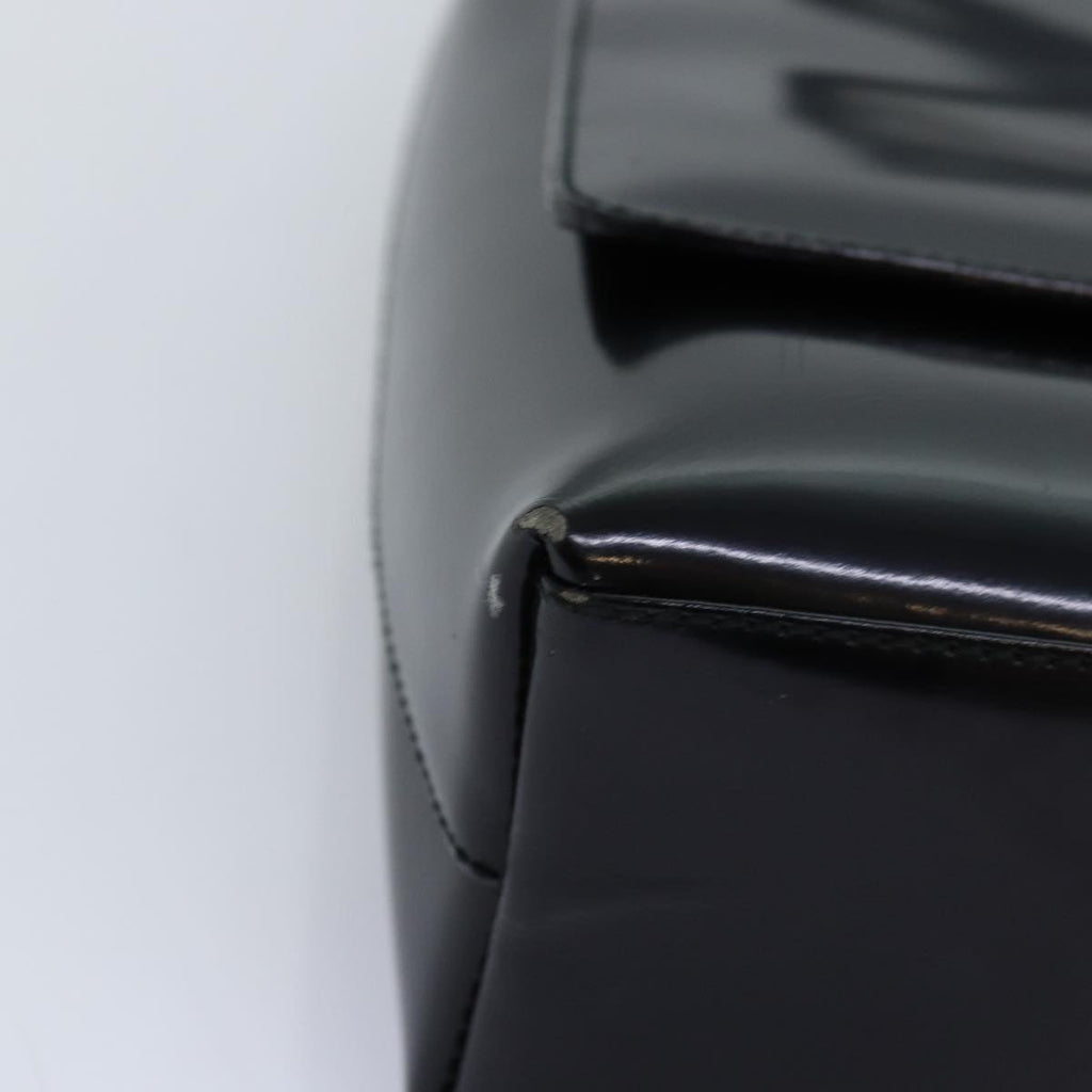 GUCCI Shoulder Bag Enamel Black 001 3444 1812 am6154