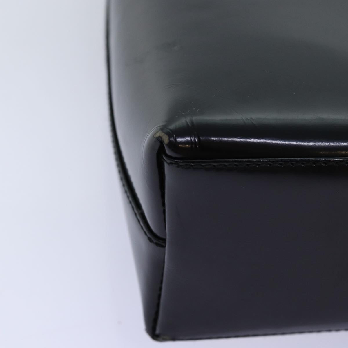 GUCCI Shoulder Bag Enamel Black 001 3444 1812 am6154