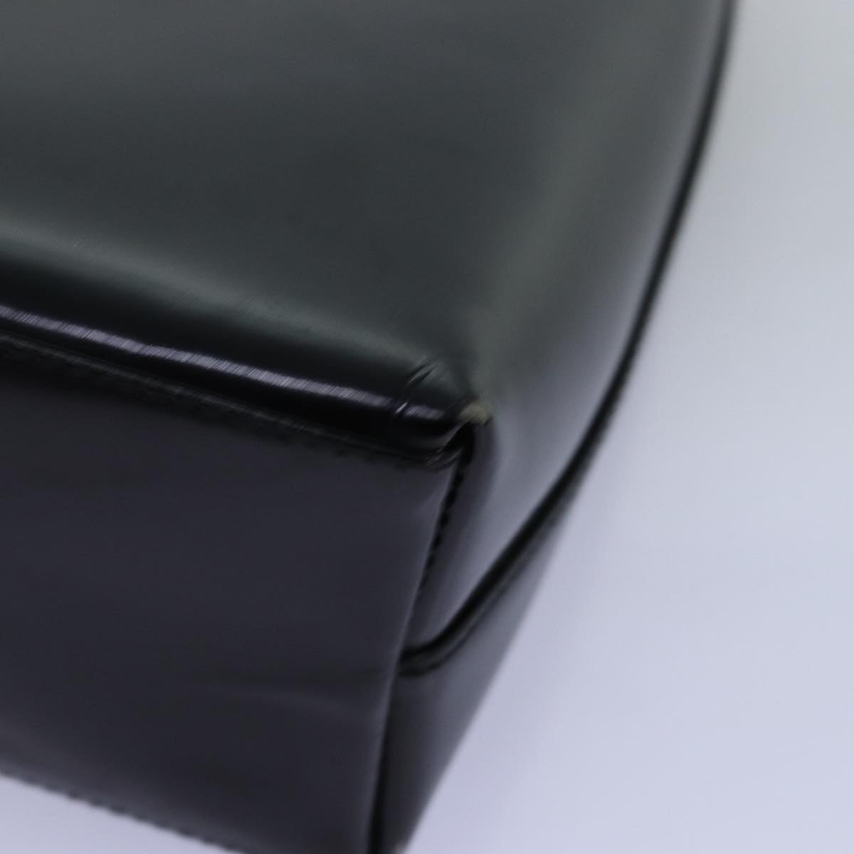 GUCCI Shoulder Bag Enamel Black 001 3444 1812 am6154
