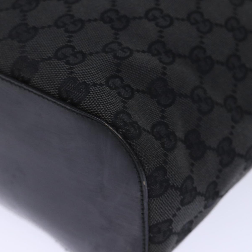 GUCCI GG Canvas Hand Bag Black 001 3750 am6155