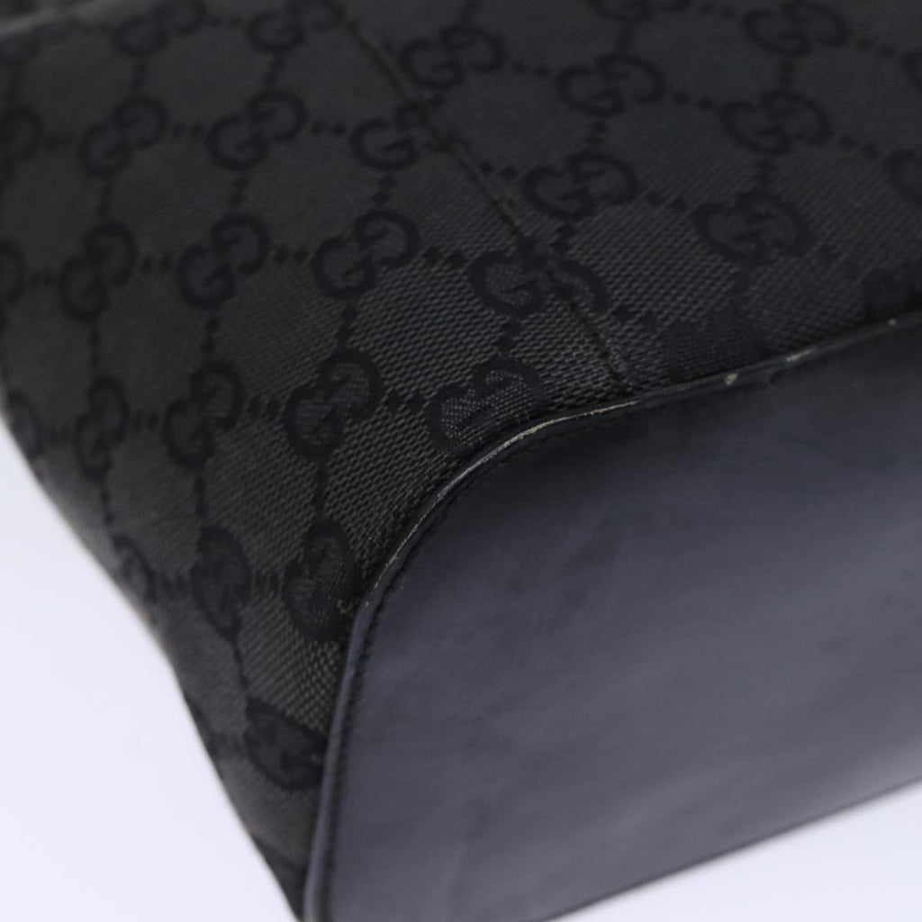 GUCCI GG Canvas Hand Bag Black 001 3750 am6155