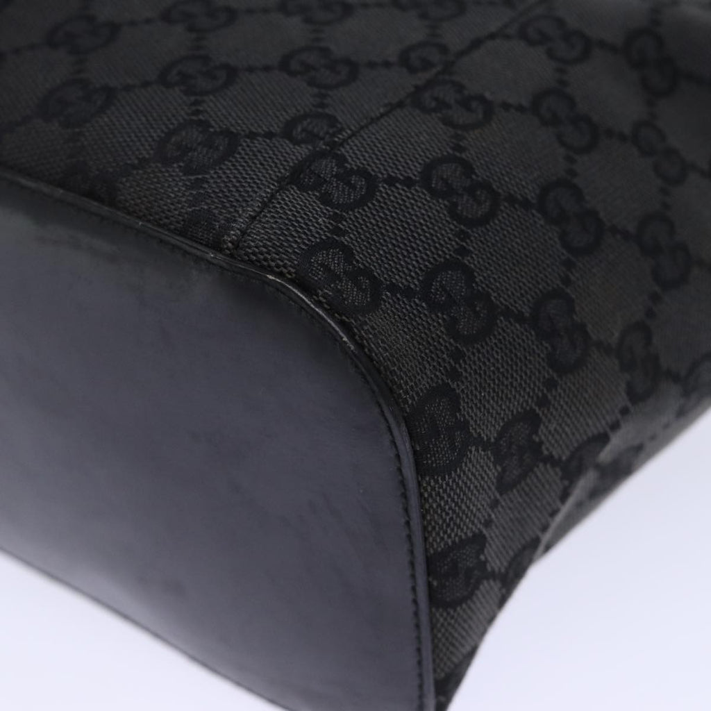 GUCCI GG Canvas Hand Bag Black 001 3750 am6155