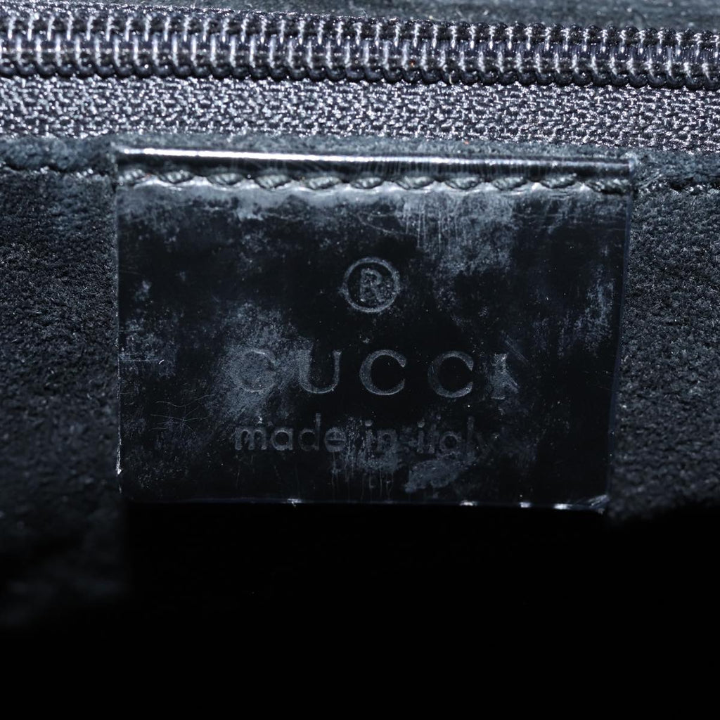 GUCCI GG Canvas Hand Bag Black 001 3750 am6155