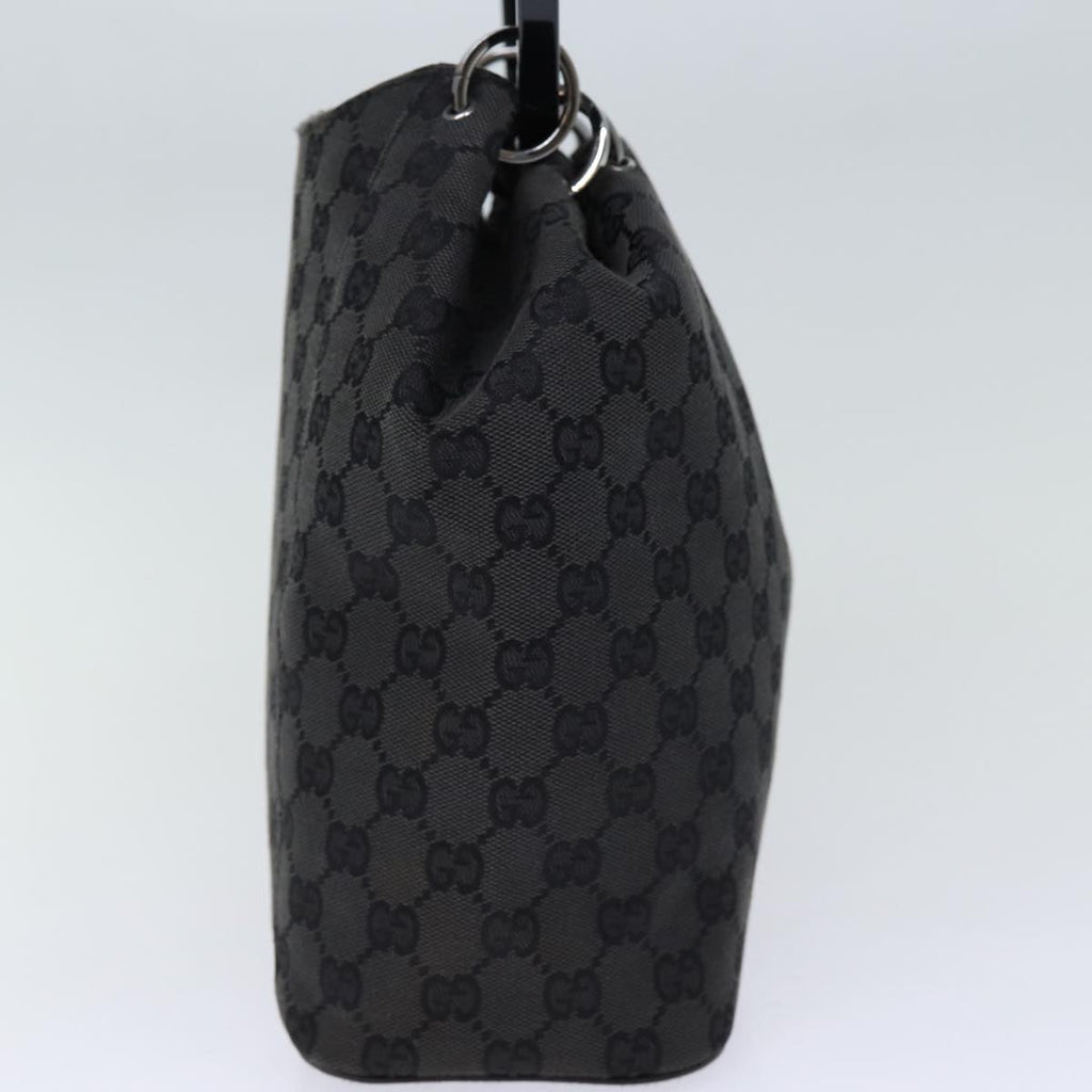 GUCCI GG Canvas Hand Bag Black 001 3750 am6155