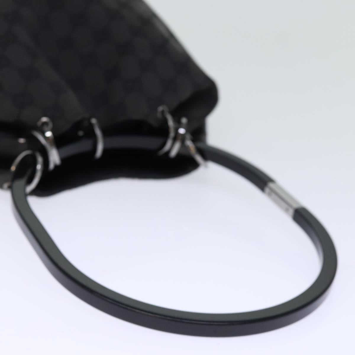 GUCCI GG Canvas Hand Bag Black 001 3750 am6155