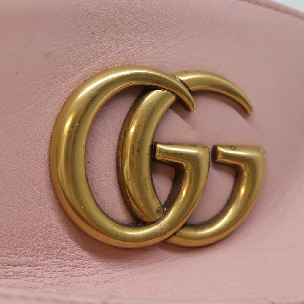GUCCI GG Marmont Chain Shoulder Bag Pink 443501 am6172