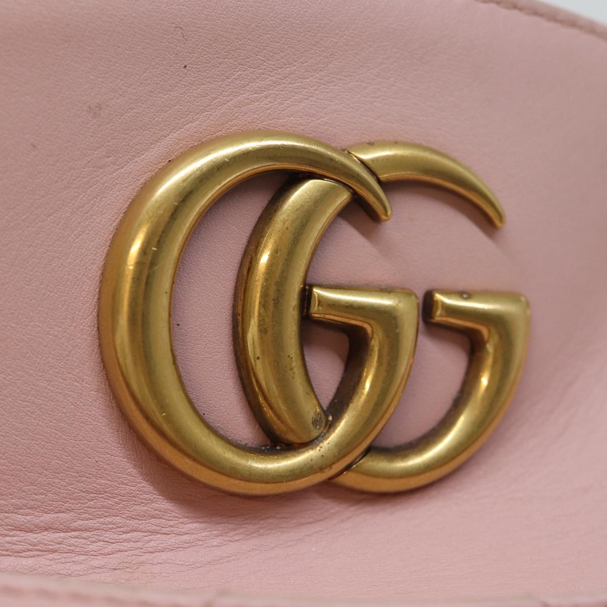 GUCCI GG Marmont Chain Shoulder Bag Pink 443501 am6172