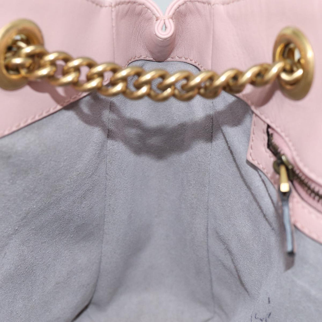 GUCCI GG Marmont Chain Shoulder Bag Pink 443501 am6172