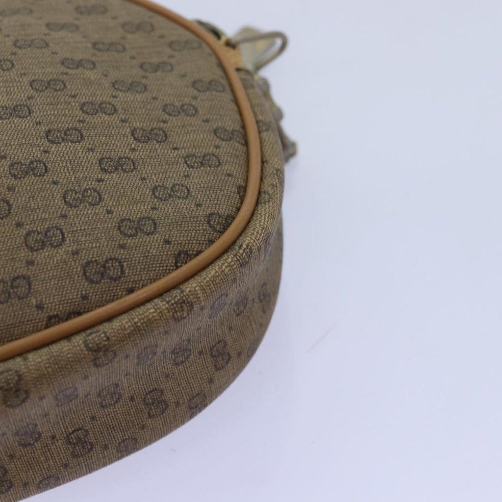 GUCCI Micro GG Supreme Shoulder Bag PVC Beige am6185