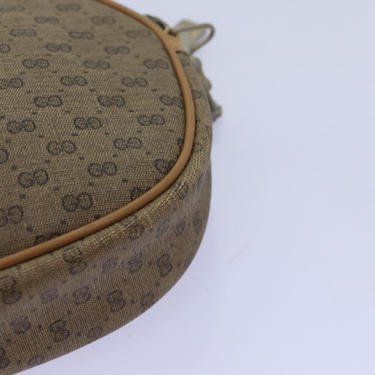 GUCCI Micro GG Supreme Shoulder Bag PVC Beige am6185