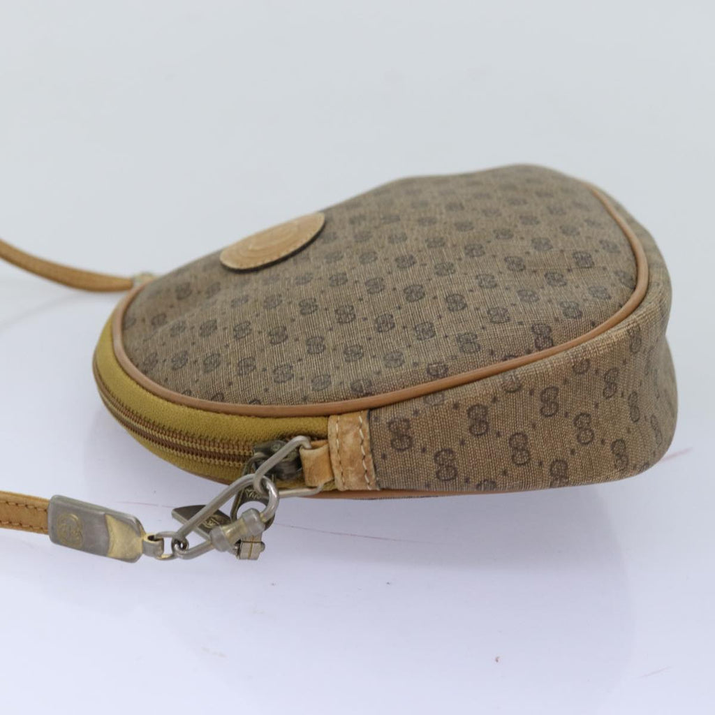 GUCCI Micro GG Supreme Shoulder Bag PVC Beige am6185