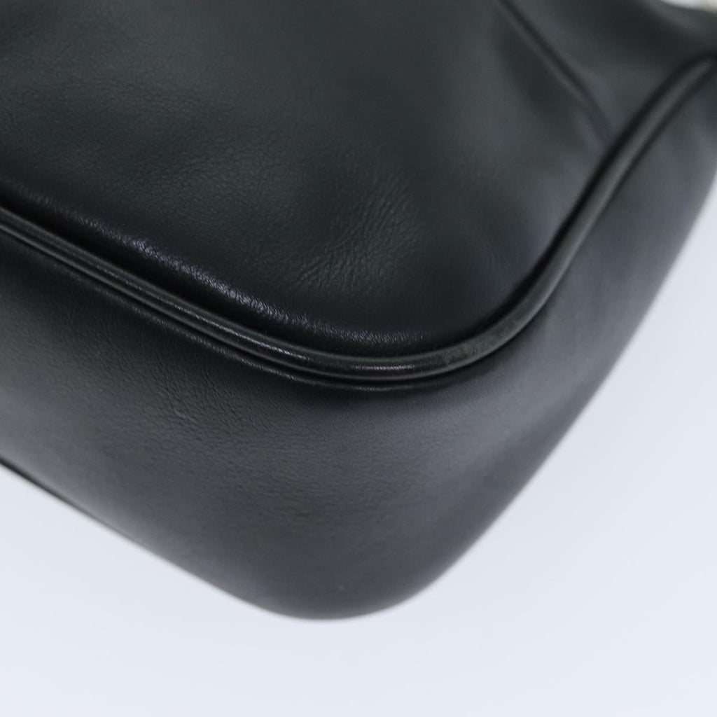 GUCCI Bamboo Shoulder Bag Leather Black 001 3865 am6186